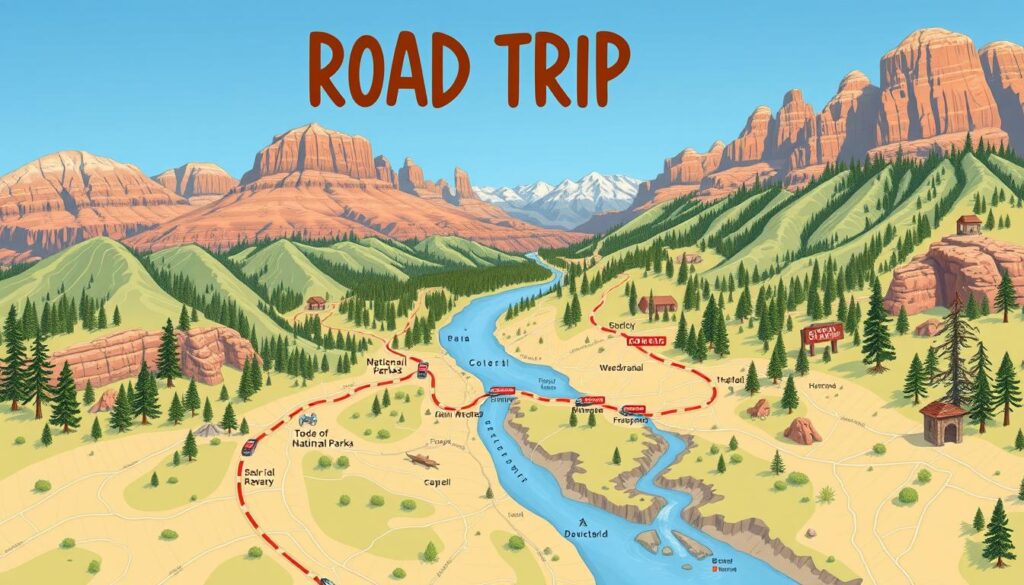 US national parks road trip teens