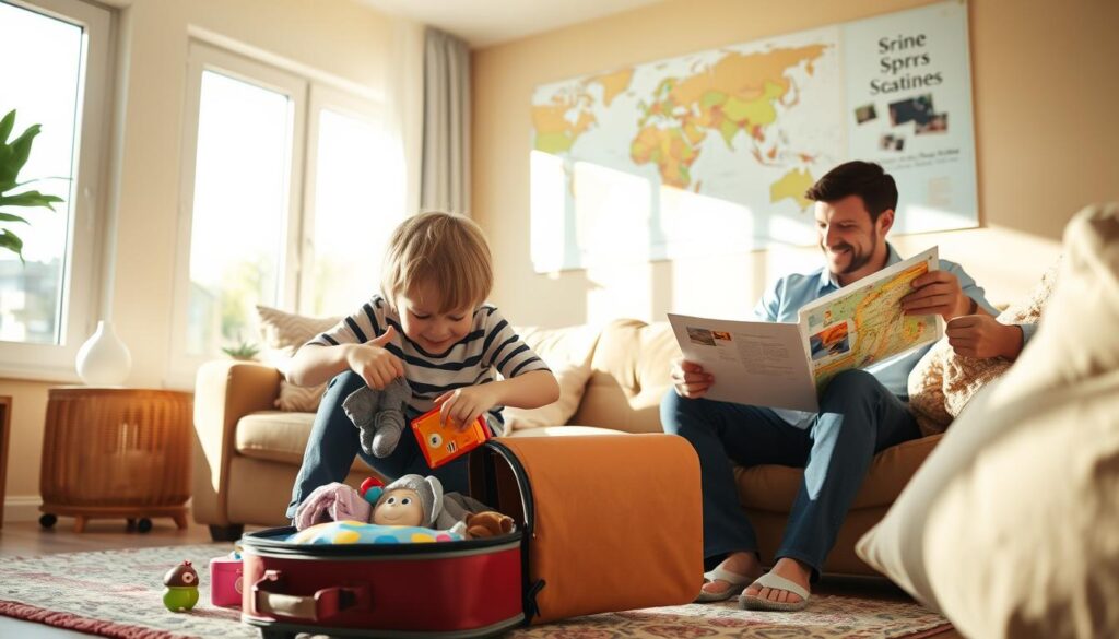 family travel preparation
